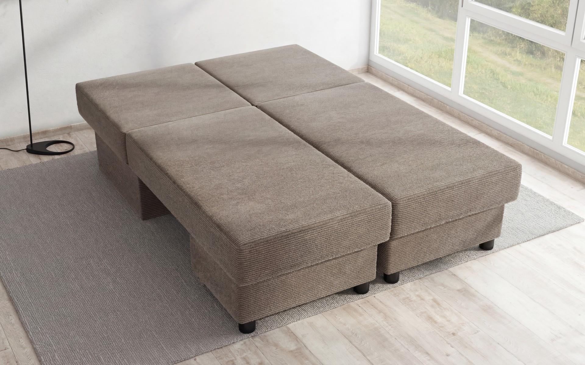 Canapea extensibila Boni, bej inchis  5